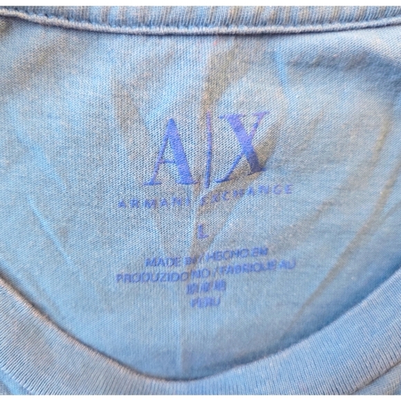 Armani Exchange Printed Logo Junior Girl / Young Woman Tee, L - Picture 3 of 4